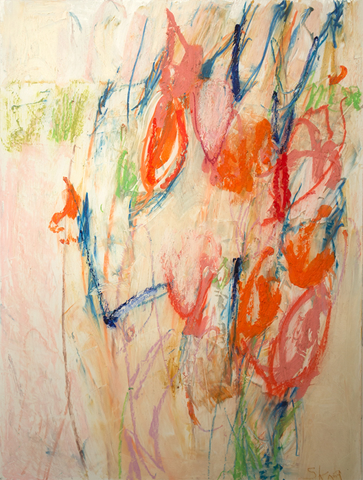 abstract painting EVIDENCE OF SPRING W. Skog